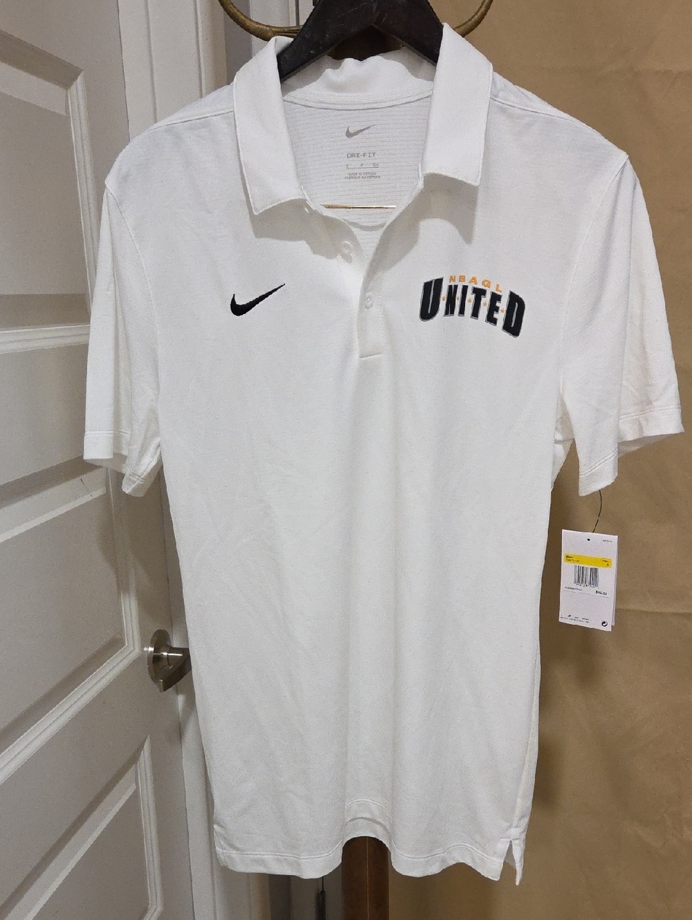 Nike Men’s White Polo with GLeague United Logo
